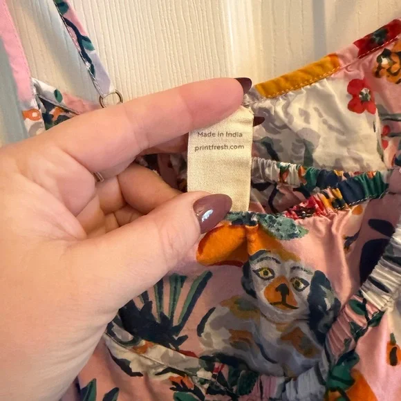 Pink super cute cotton dress  - printfresh - Picture 6 of 9